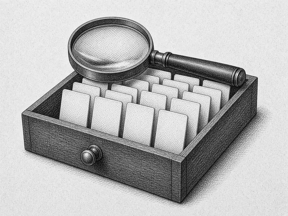 Engraved illustration for Search, SEO & Answer Engines